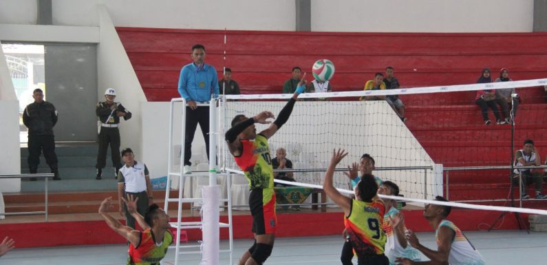Semangat Para Pemain Hantarkan Kontingen Bola Volly Kodam XVII/Cenderawasih Menjadi Juara Group